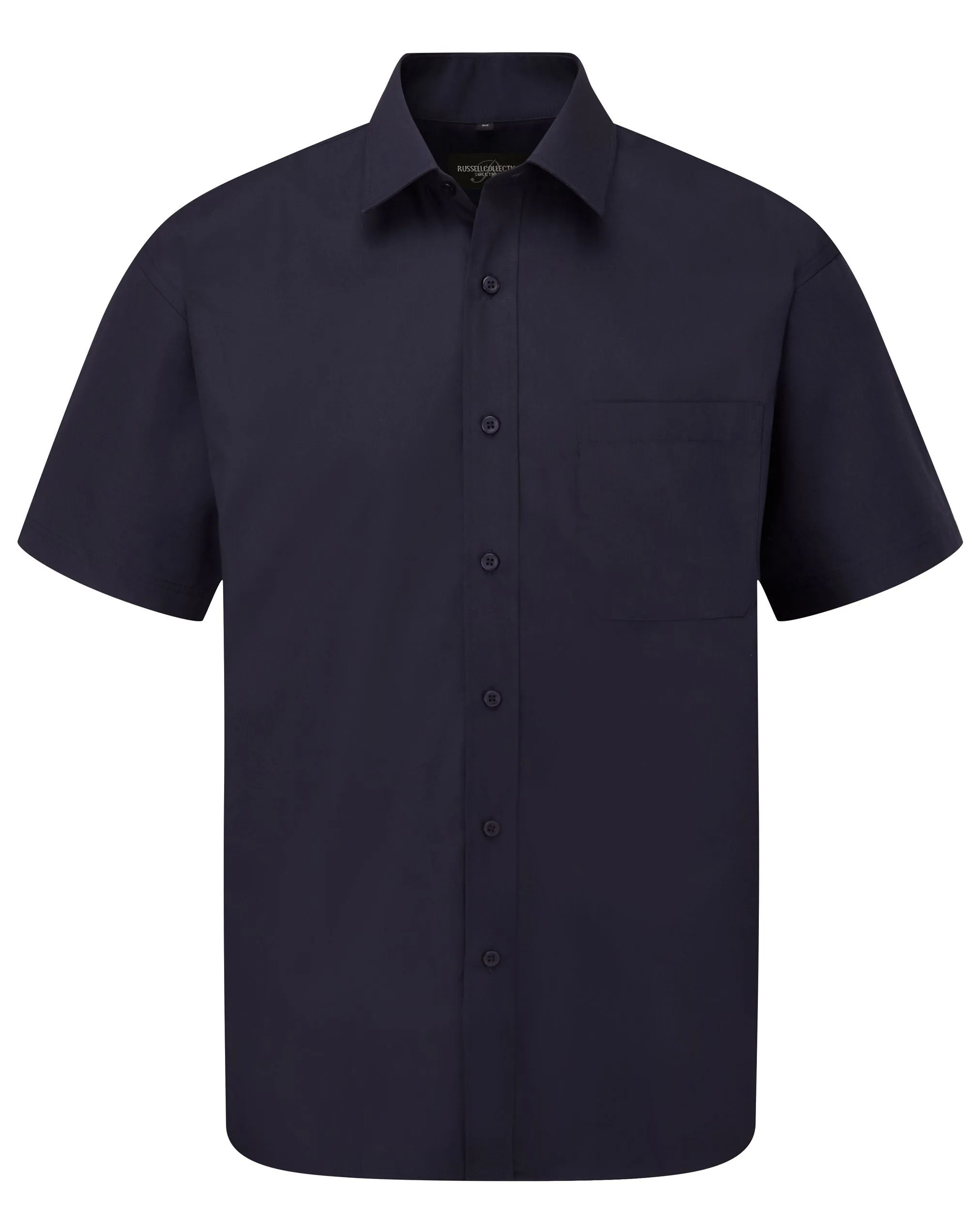 935M Russell Collection Men SS Classic Poplin