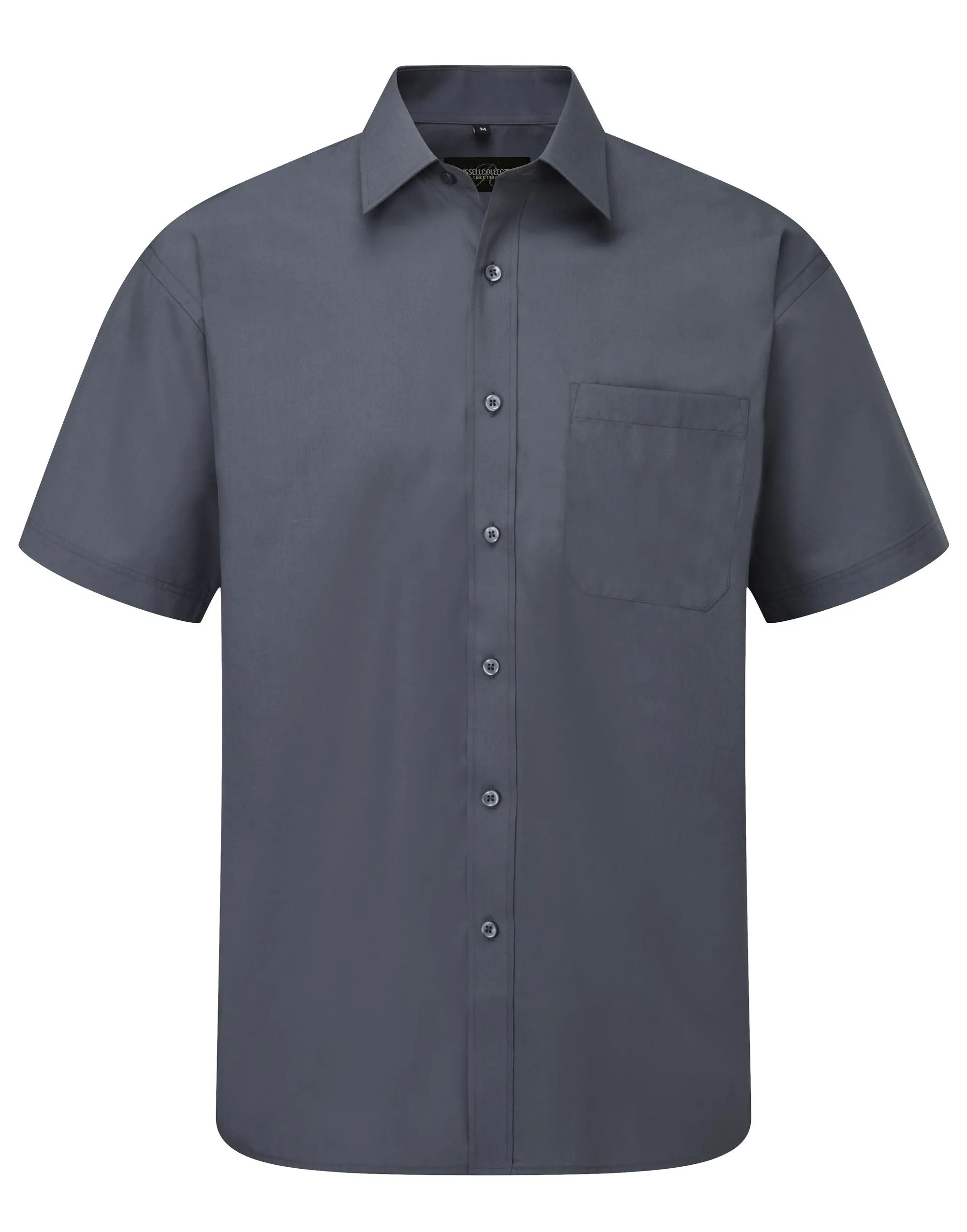 935M Russell Collection Men SS Classic Poplin