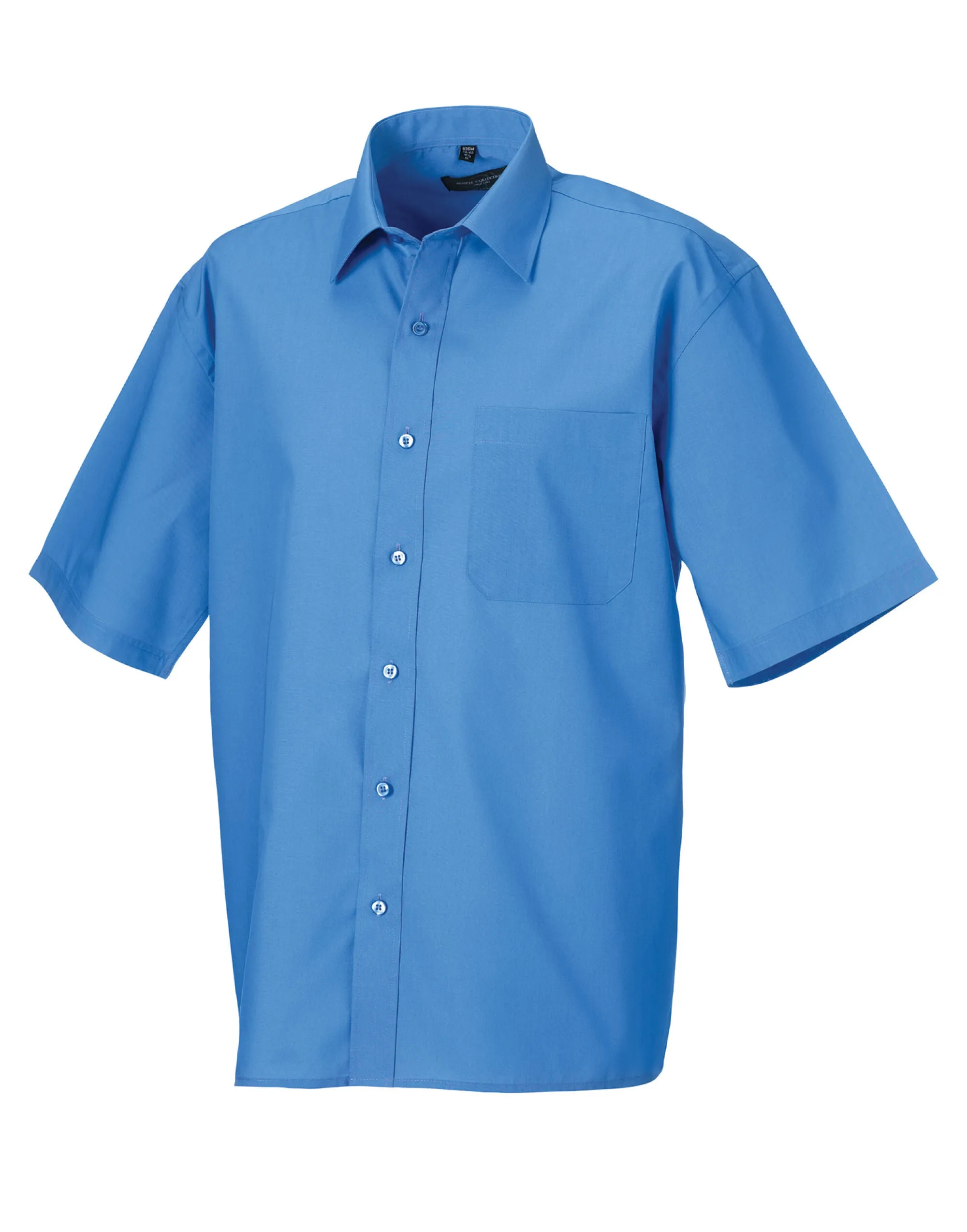935M Russell Collection Men SS Classic Poplin