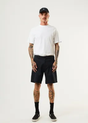 AFENDS Mens Chess Club - Relaxed Shorts - Black