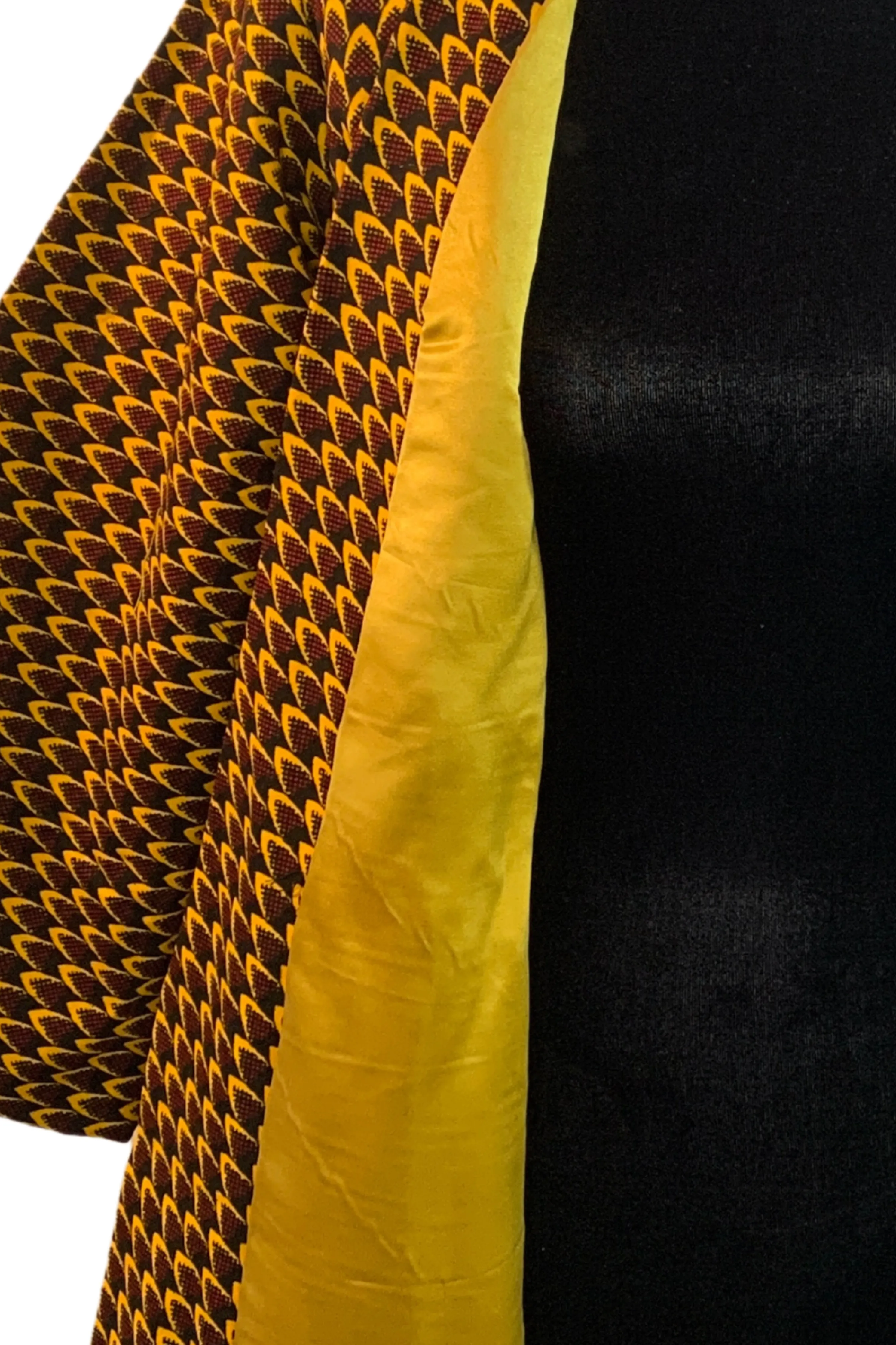 Afia African Print Satin Robe