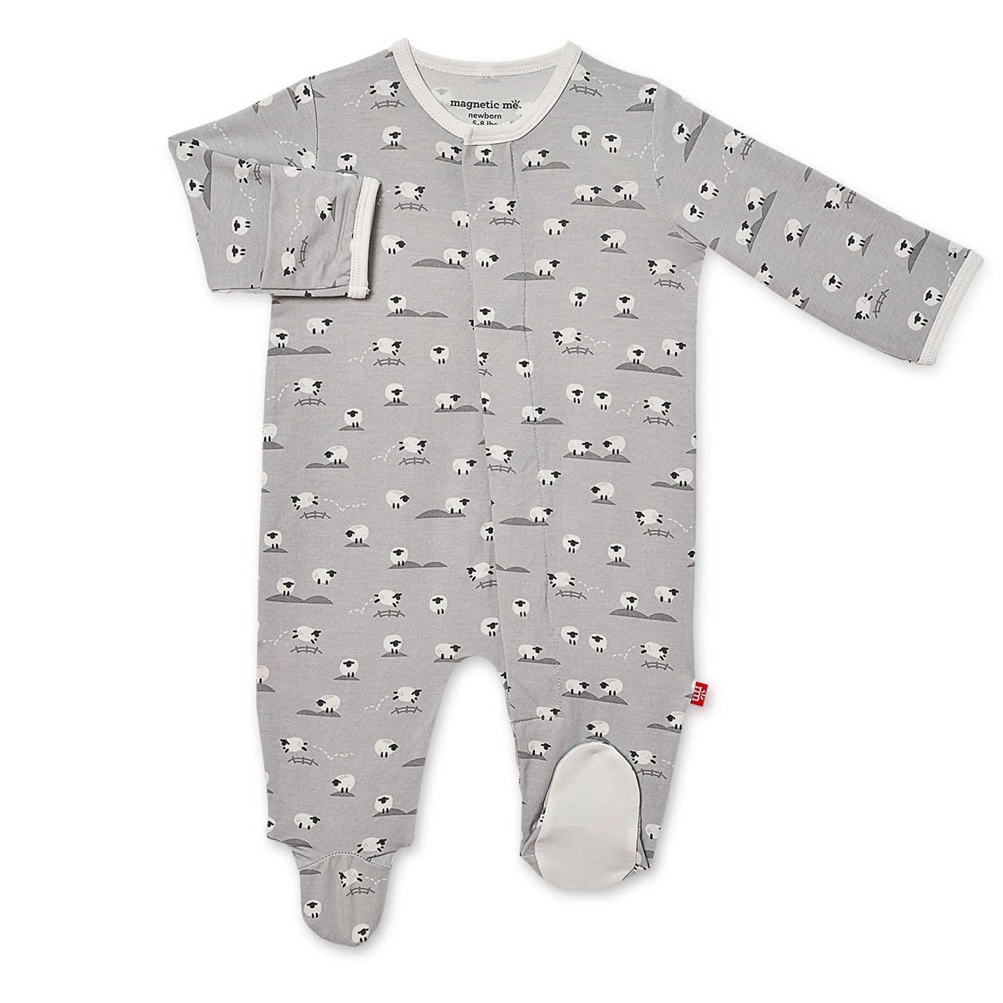 Baa Baa Baby Gray Model Magnetic Footie