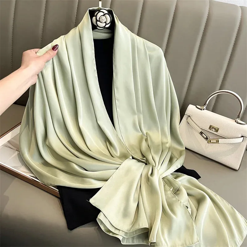 Elegant Silk Scarf Pashmina Hijab Shawls