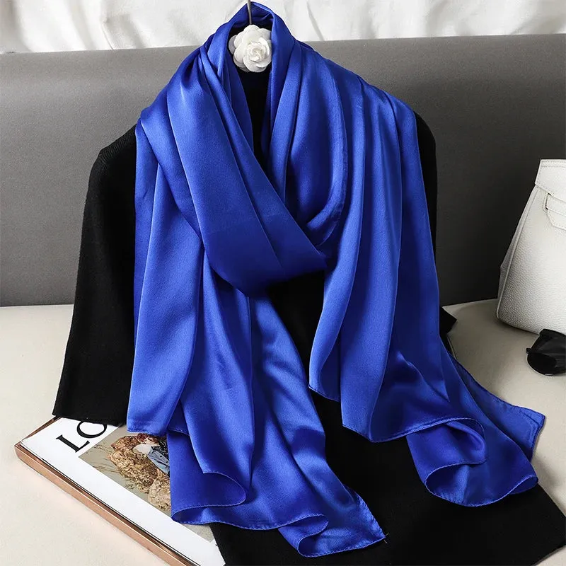 Elegant Silk Scarf Pashmina Hijab Shawls