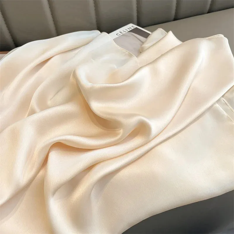 Elegant Silk Scarf Pashmina Hijab Shawls