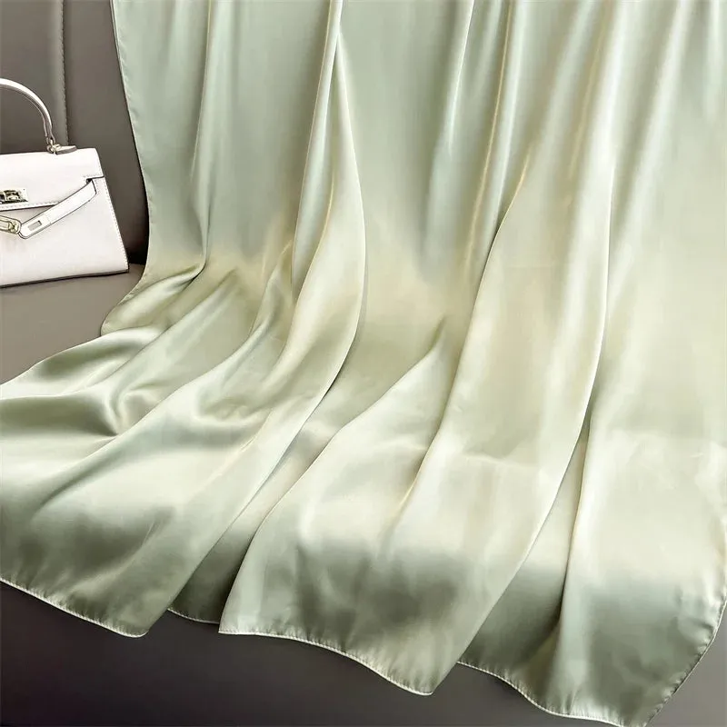 Elegant Silk Scarf Pashmina Hijab Shawls