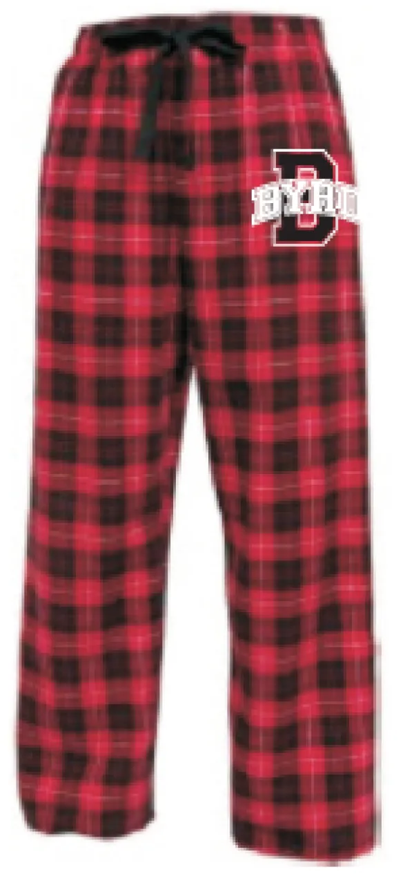 Flannel Pants <br>RED & BLACK PLAID
