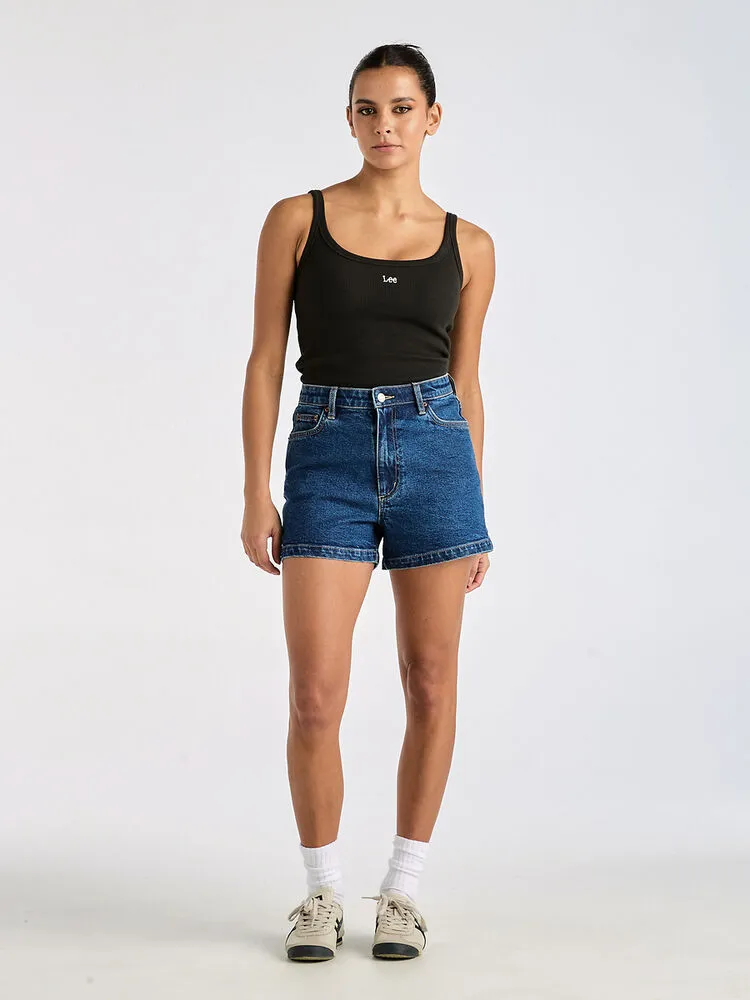 High relaxed short - indigo dream