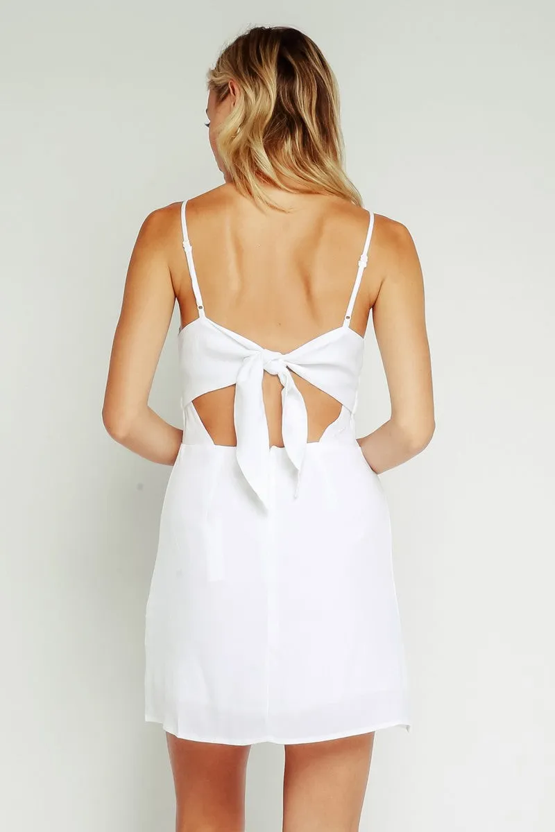 Olivaceous Butterfly Bow Sun Dress
