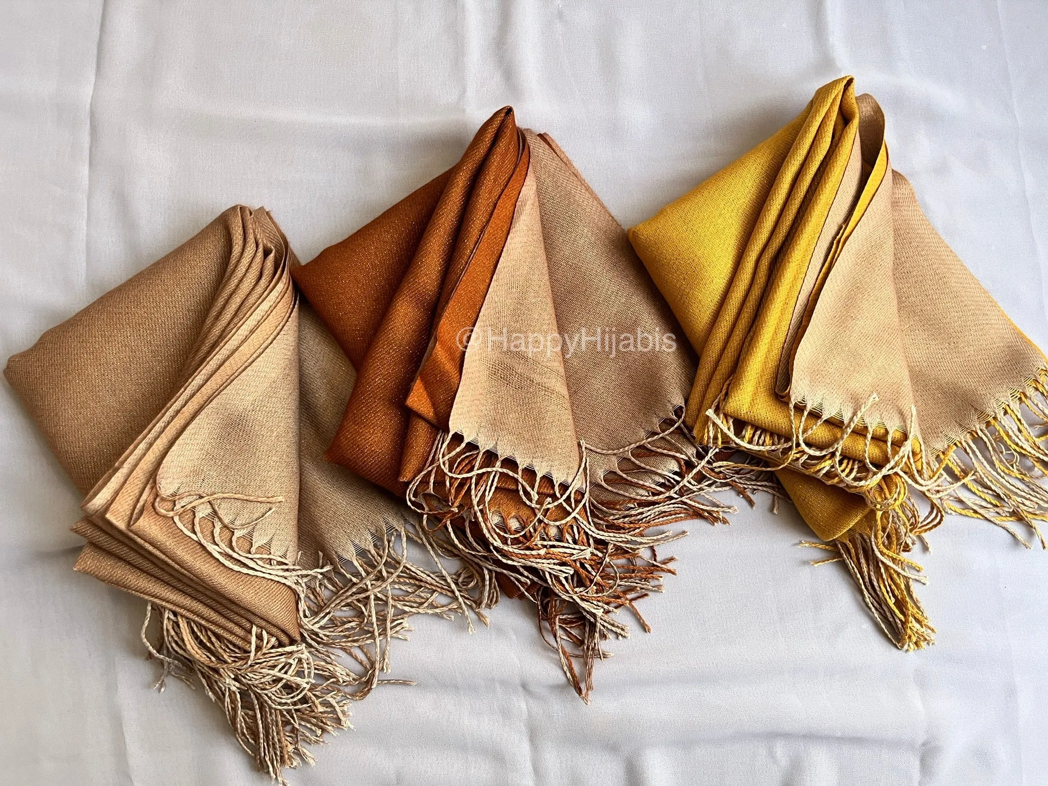 Reversible Moonlight Pashmina- Cinnamon Oat