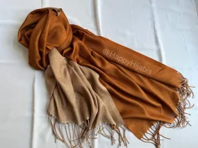 Reversible Moonlight Pashmina- Cinnamon Oat