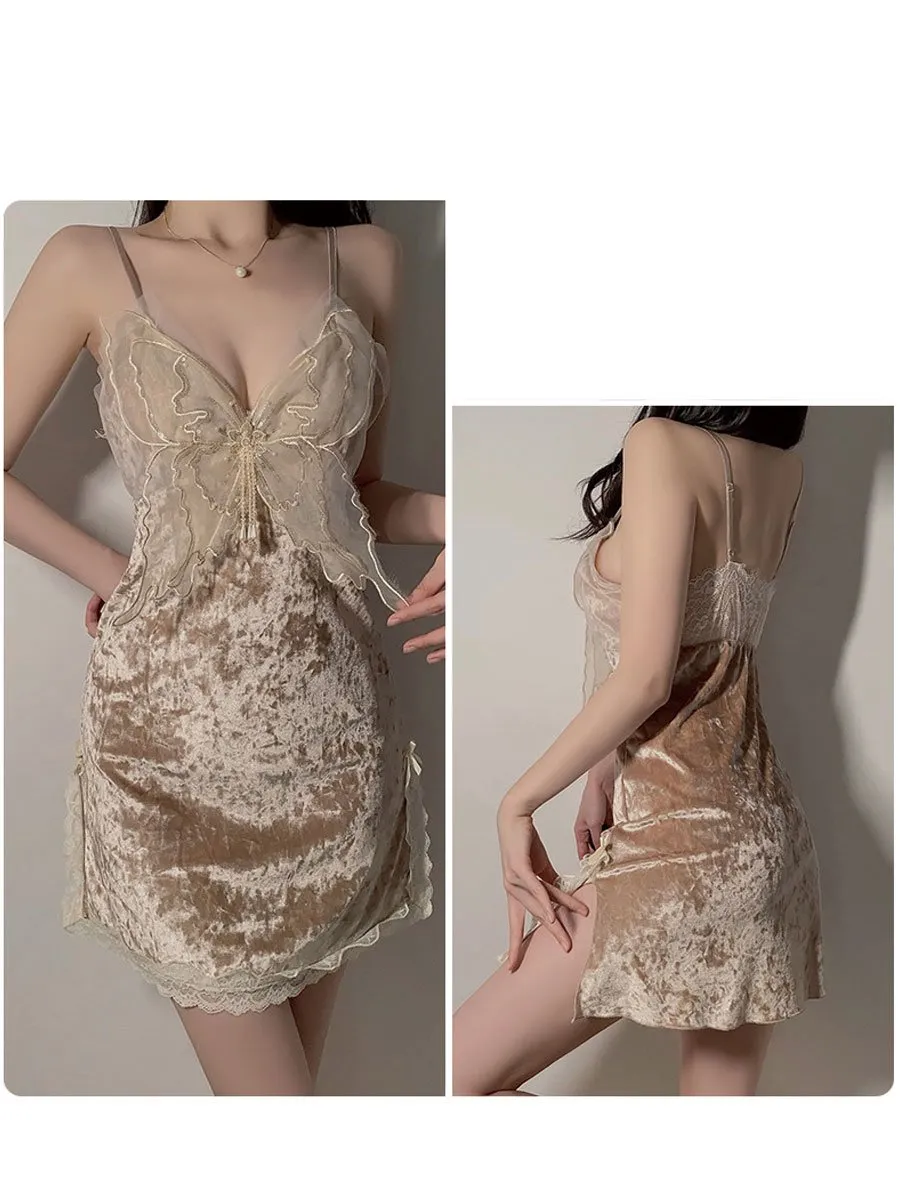 Velvet Butterfly Loungewear Set