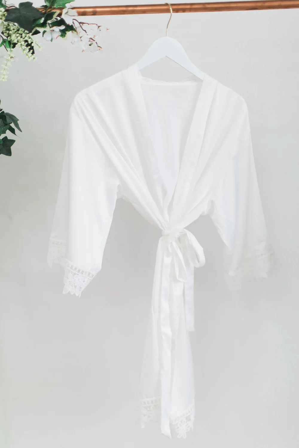 White Lace Robe