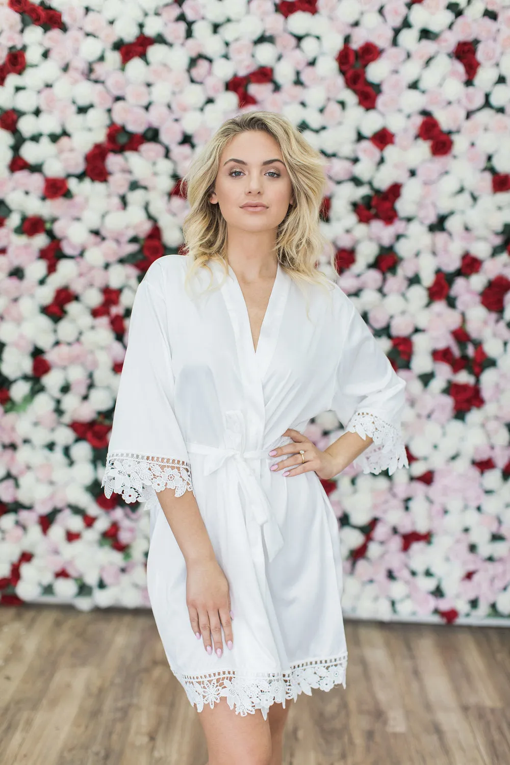 White Lace Robe