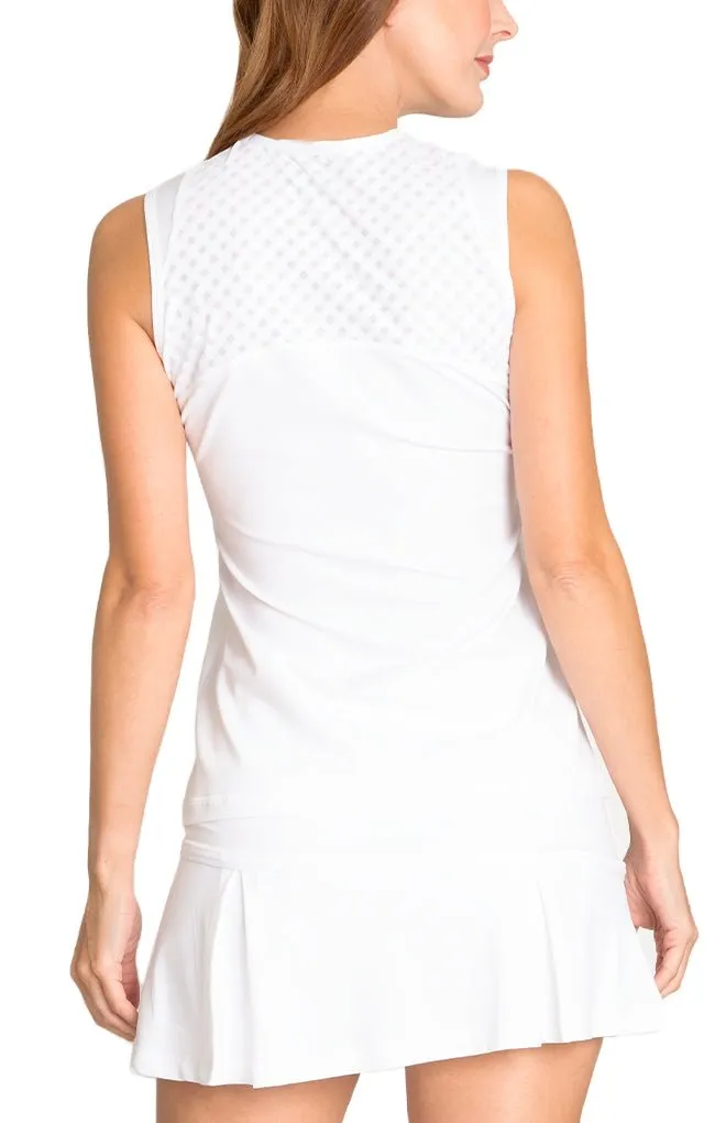 White Sleeveless Tennis Top - Olympic Club